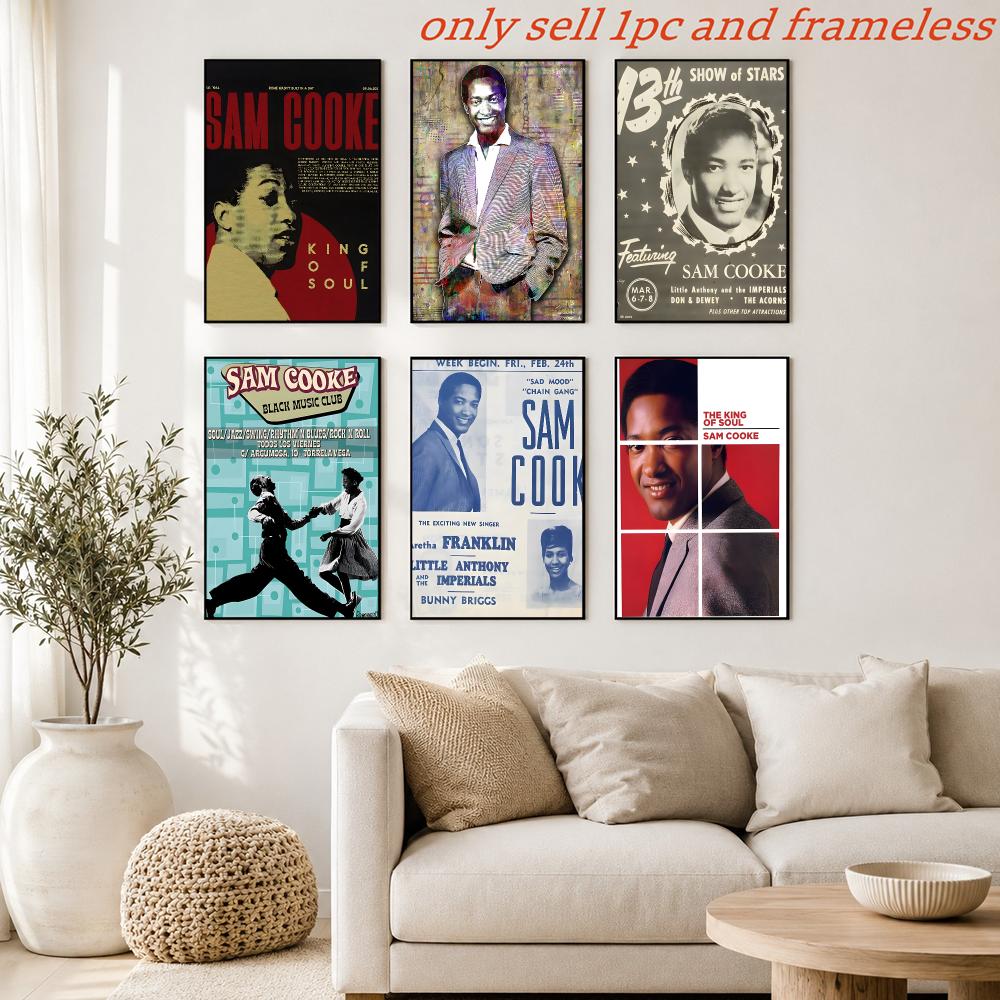 Home Cooking Cafe - Soul Müzik S-Sam Cooke Poster Baskı