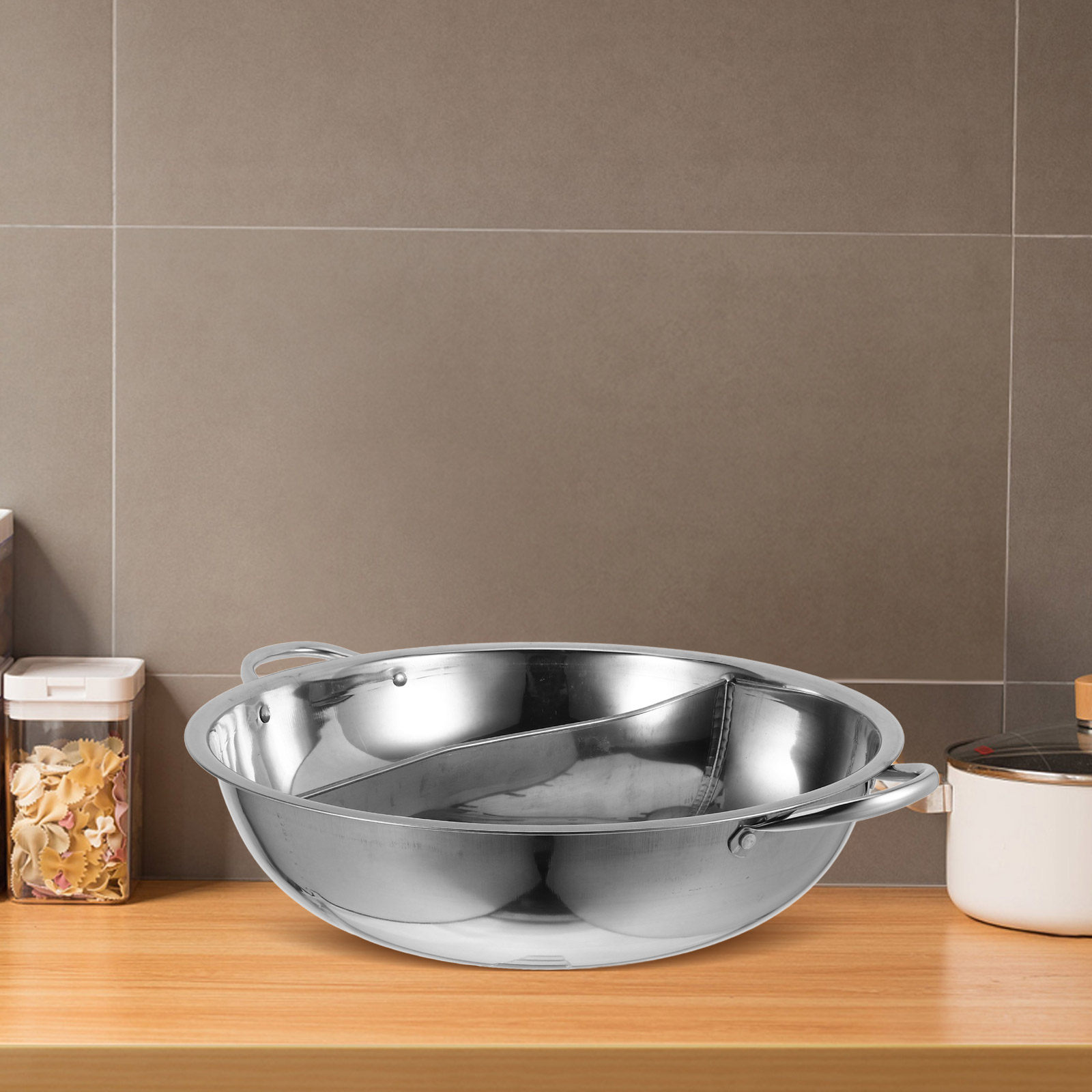 Home Cooking Host - Kalınlaştırılmış Paslanmaz Çelik Sıcak Tencere, Bölmeli