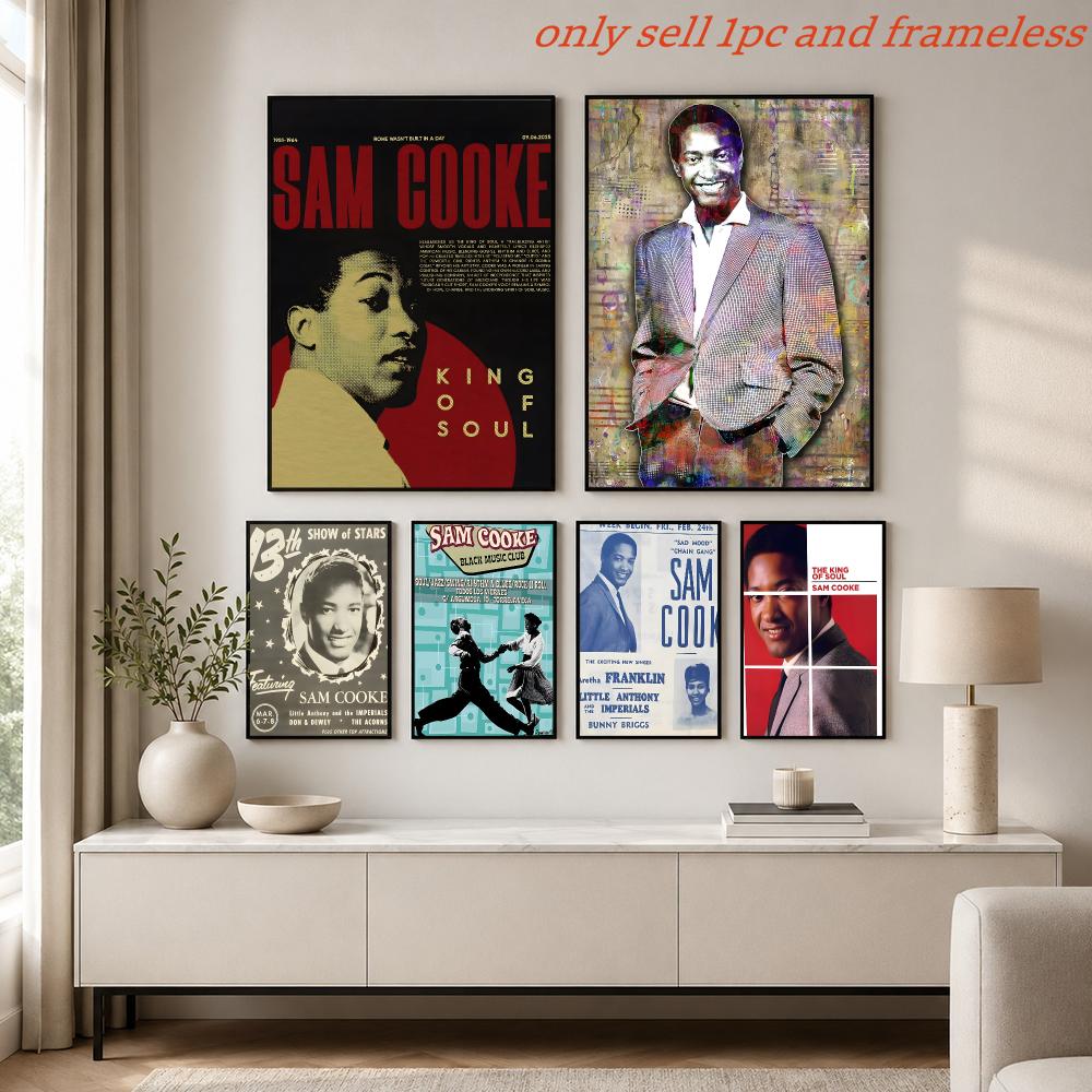 Soul Müzik S-Sam Cooke Poster  - Home Cooking Cafe incelemesi ve fiyatı