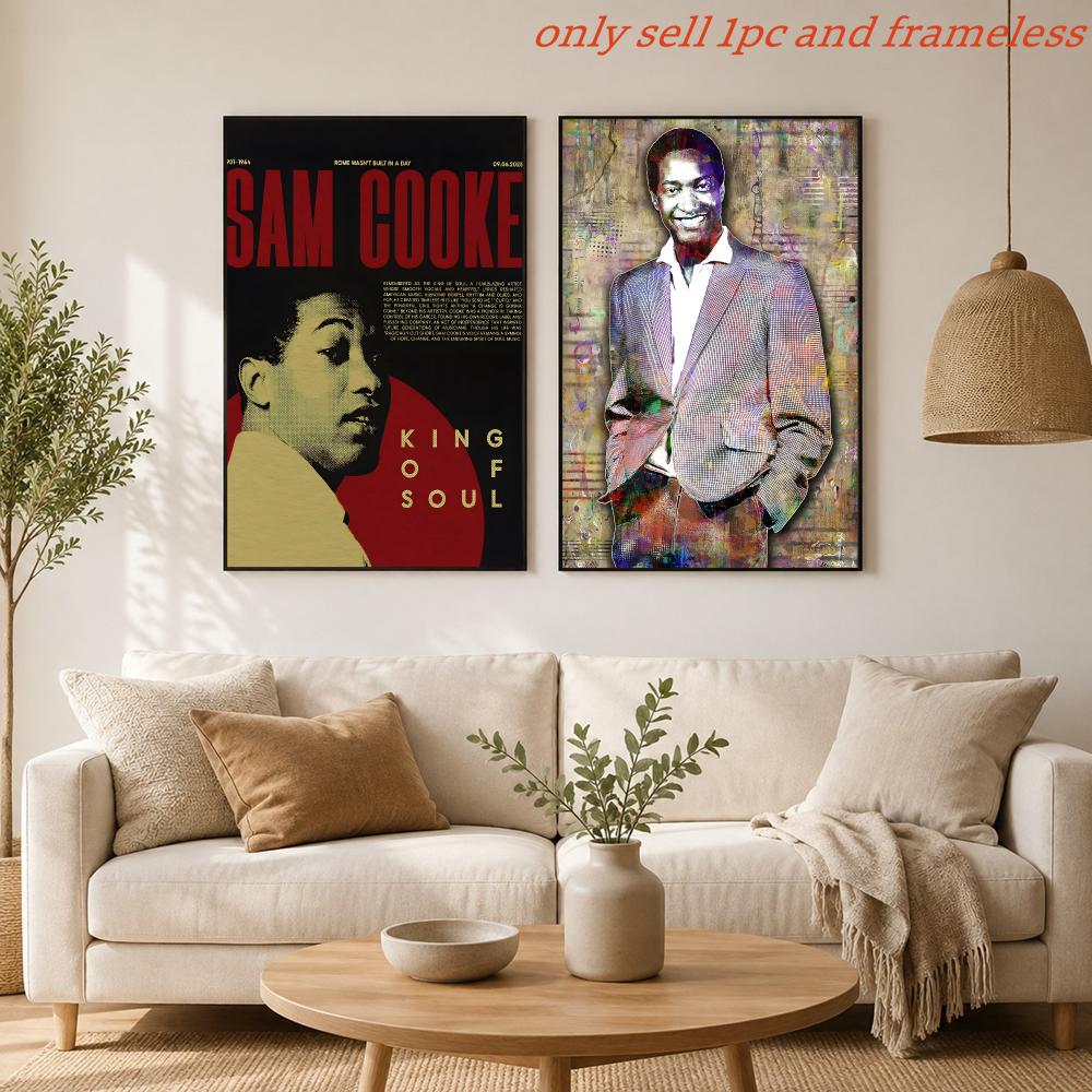 Soul Müzik S-Sam Cooke Poster  - Home Cooking Cafe incelemesi ve fiyatı