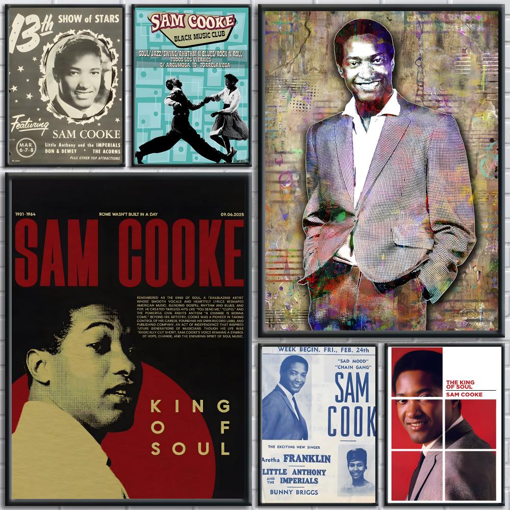 Soul Müzik S-Sam Cooke Poster  - Home Cooking Cafe incelemesi ve fiyatı